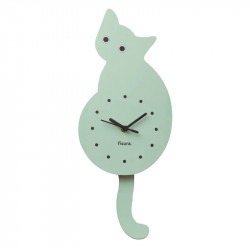 copy of Reloj pared gato rosa